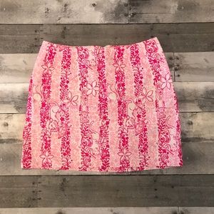 Lilly Pulitzer Pink Skirt Lions & Tigers